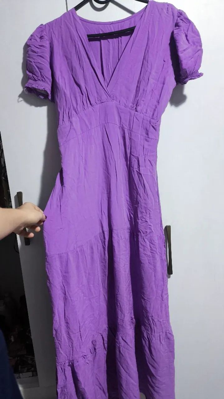 Vestido longo lilás P/M - Foto 2