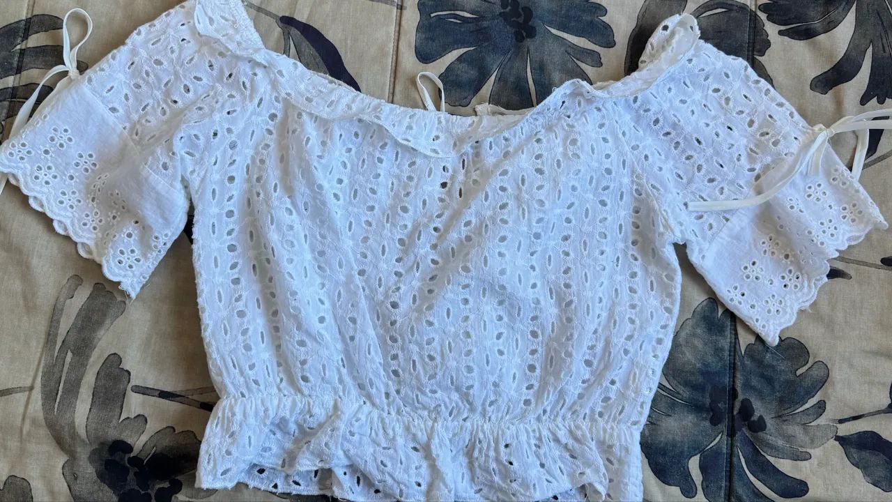 Cropped branco em lese  - Foto 2