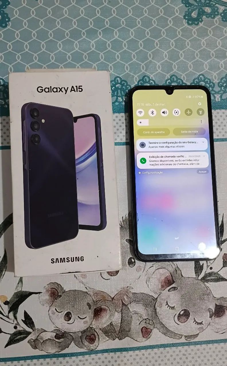 A15 Samsung aceito cartão 