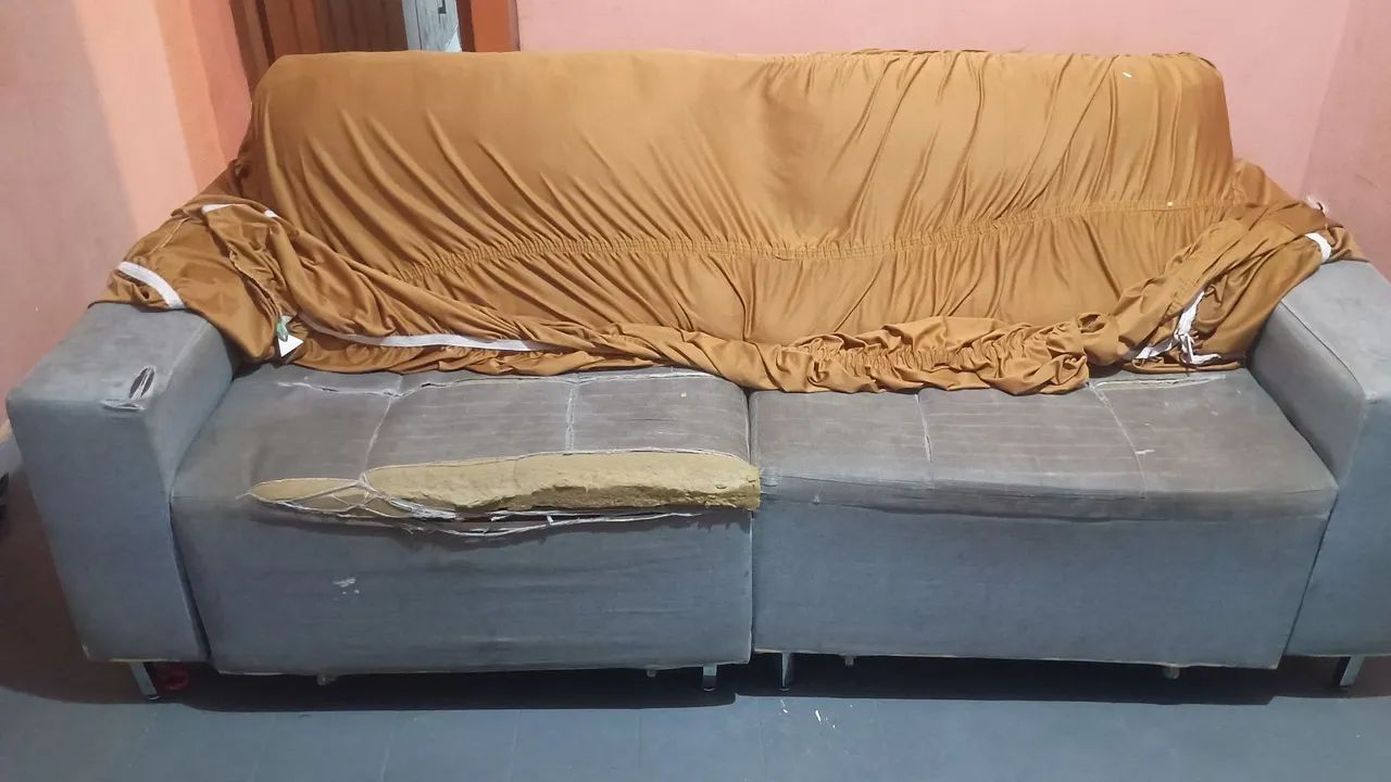 Sofá Retrátil pra doação  - Foto 2