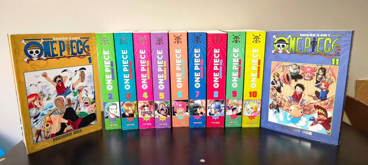One Piece 3 em 1 de 1 a 11!