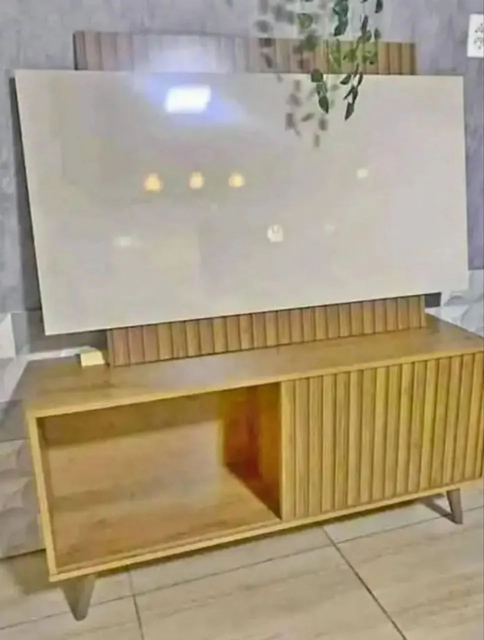 Painel + rack Málaga até 50 polegadas 64994174146819121