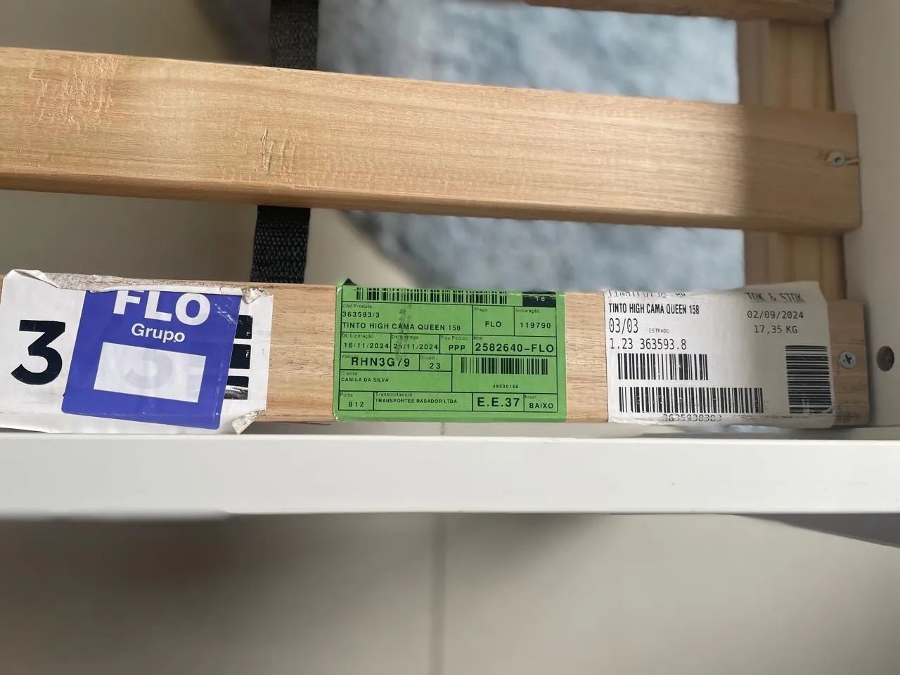 Cama QUEN 1,58m  Branco Tok&Stok impecável - Foto 3