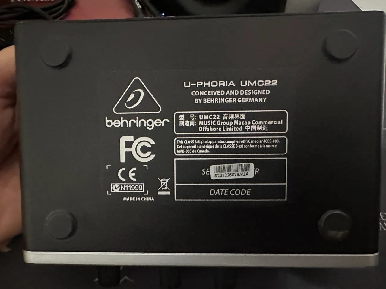 Interface Behringer UMC22 - Foto 4