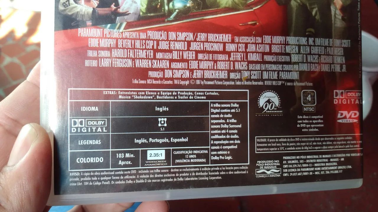 DVD original um tira da pesada 2 ótimo estado.  - Foto 3