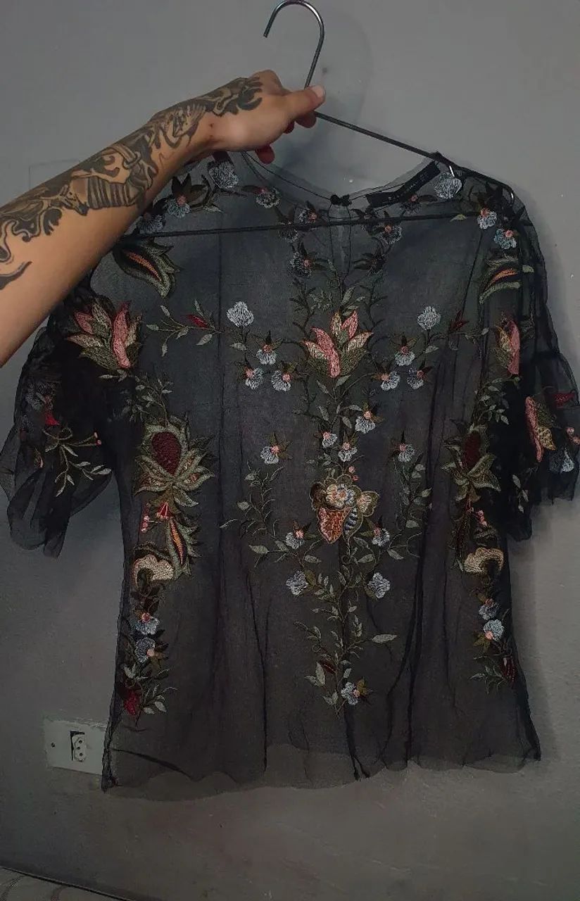 Blusinha sobre pele ZARA  - Foto 2