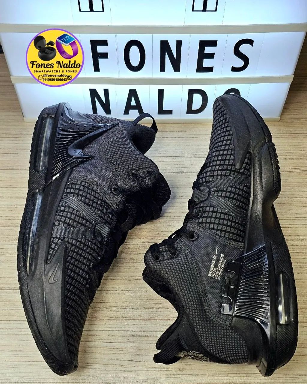 tênis Nike LeBron Witness 7 Cor preta - Foto 3