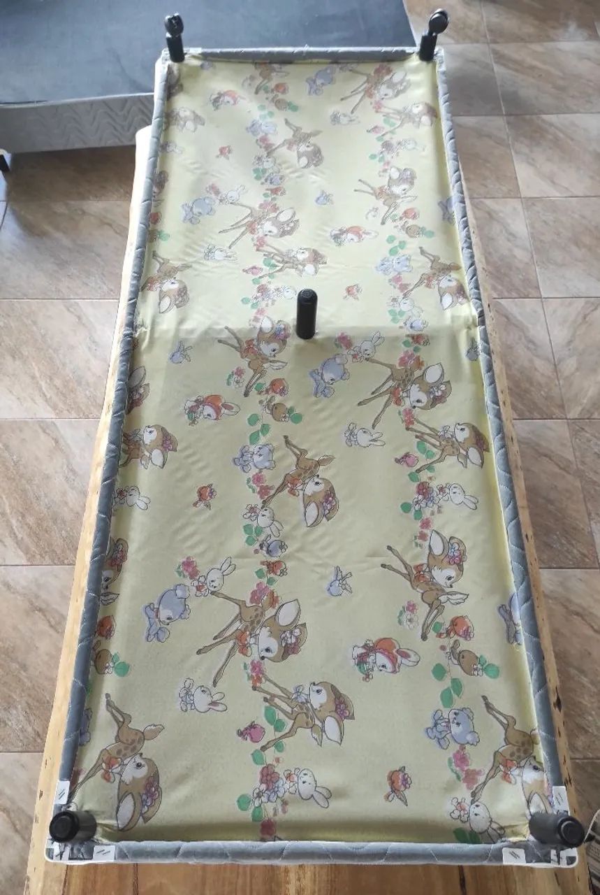 Cama Box Queen Letspuma Bipartida com Pés de Madeira - Conservada - Foto 4