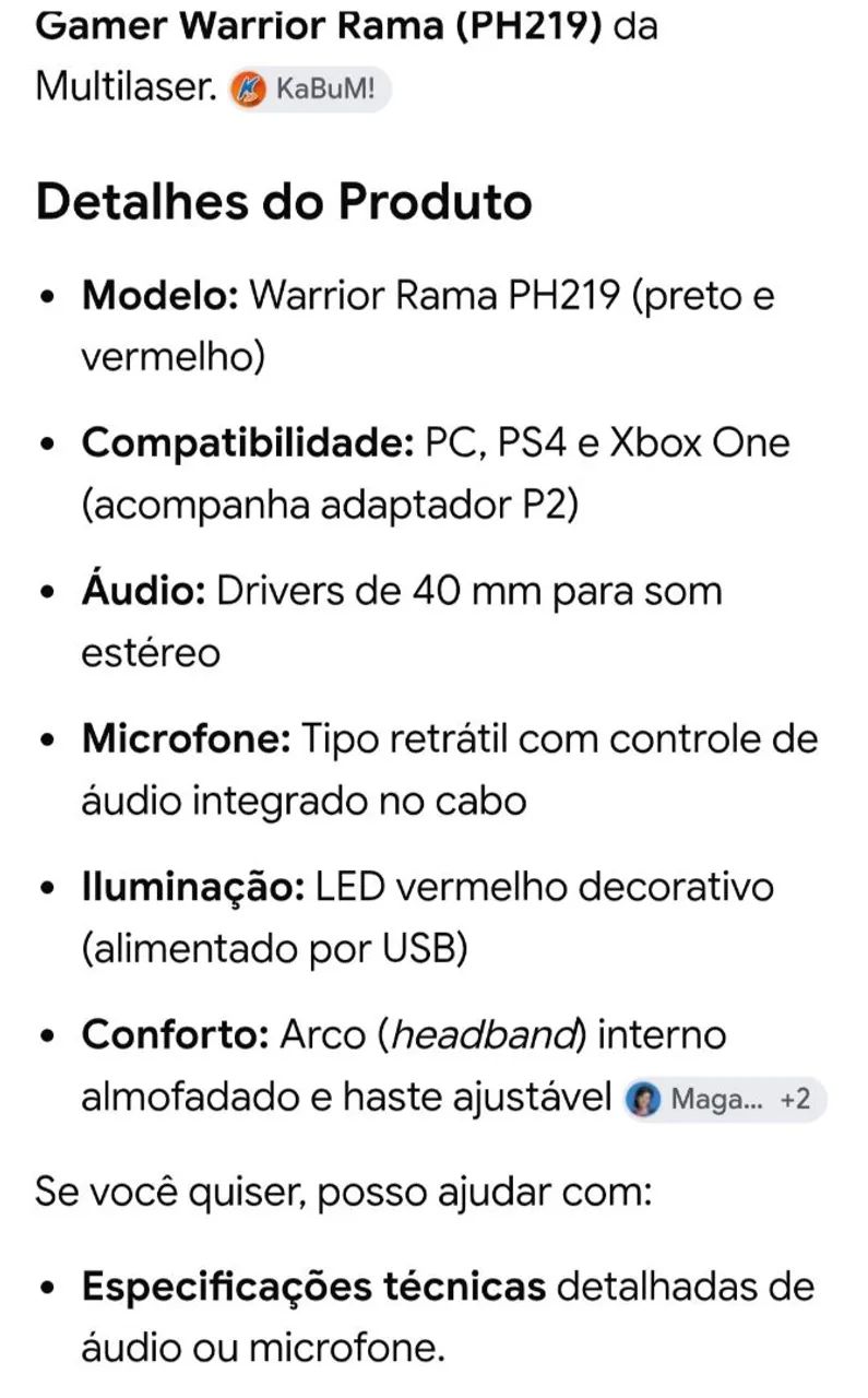Fone Gamer Warrior - Foto 2