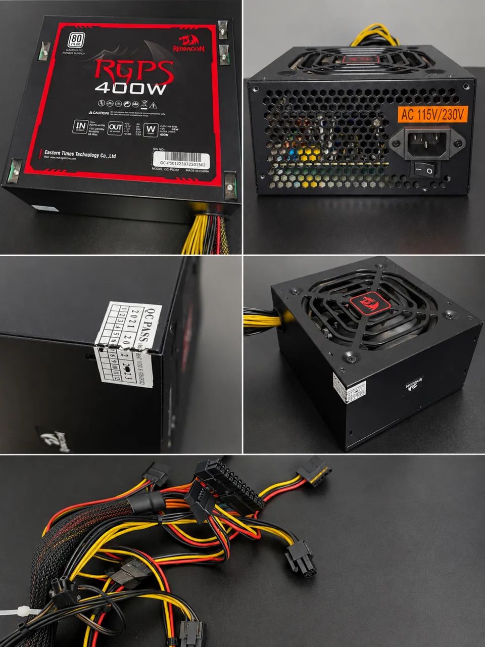 Fonte Redragon RGPS-400W, 80 Plus 