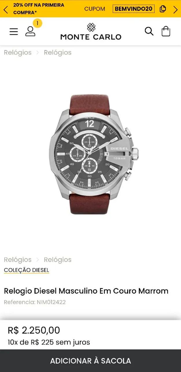 Relógio Diesel Edição especial  - Foto 3
