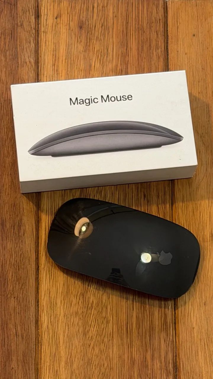 Magic Mouse 2 - Apple (Space Gray) - com caixa, manual e cabo originais - Foto 3