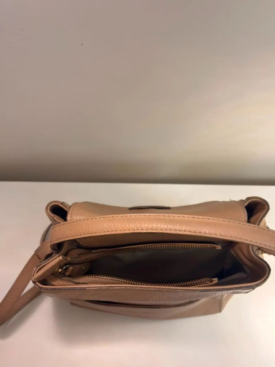 Bolsa Arezzo em Couro Nude com Alça Transversal - Foto 4