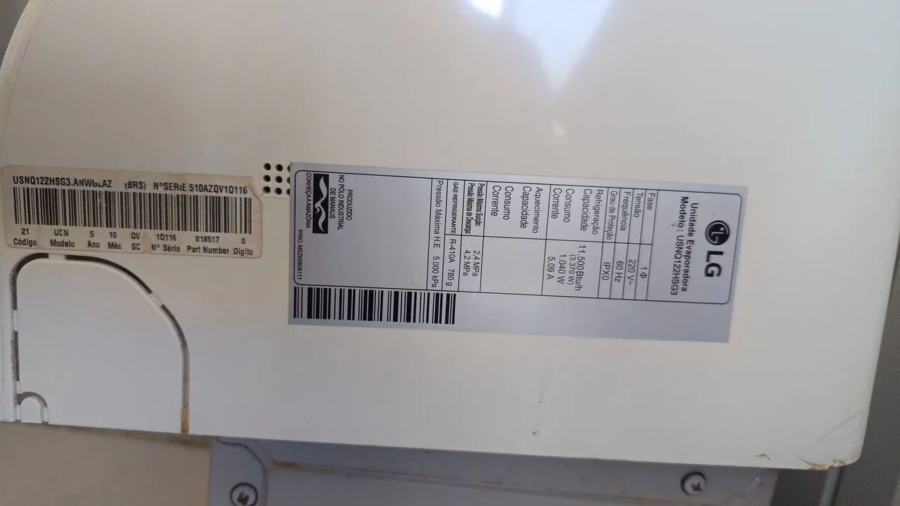 Ar condicionado seminovo