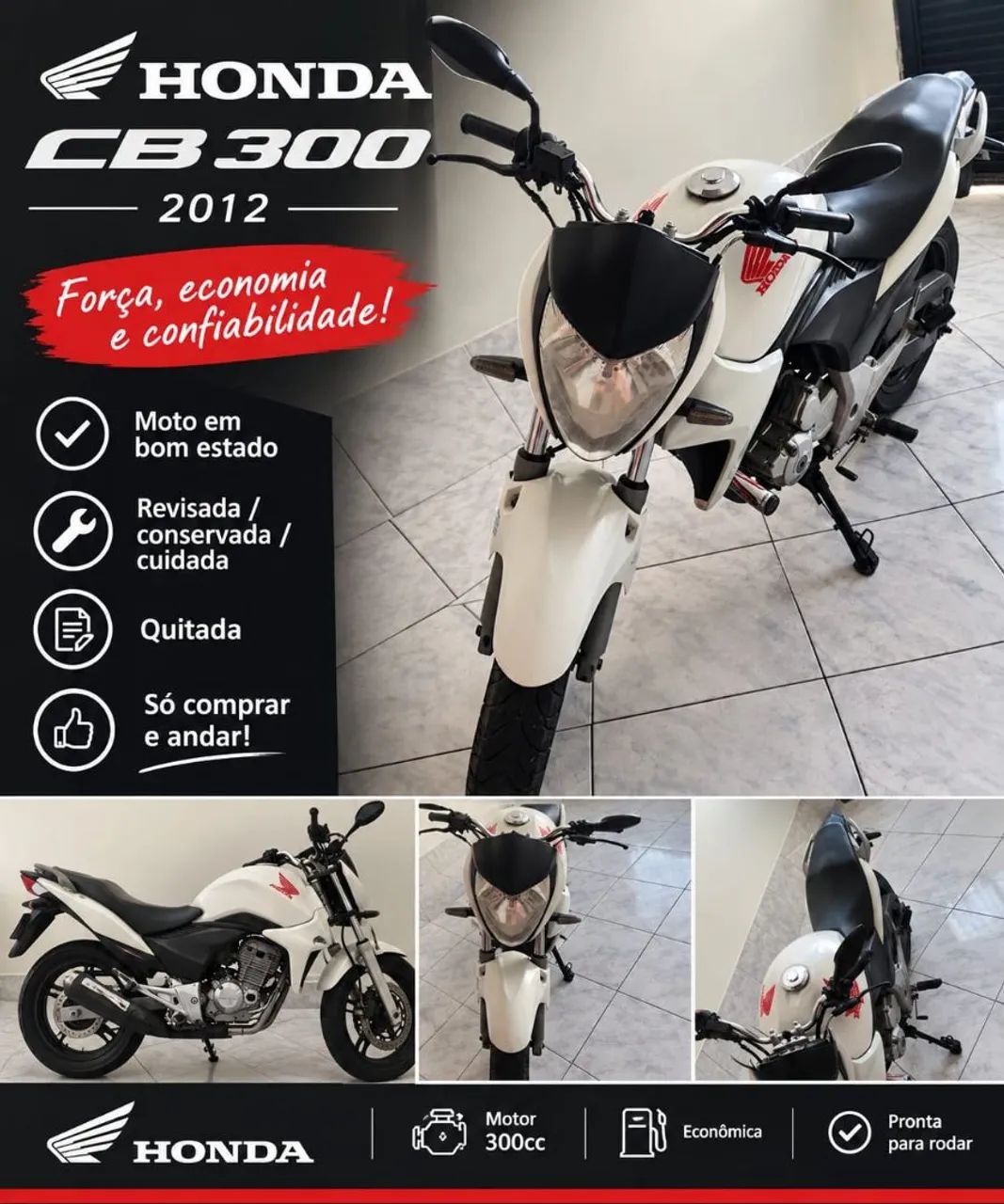 Cb 300r branca conservada  - Foto 3