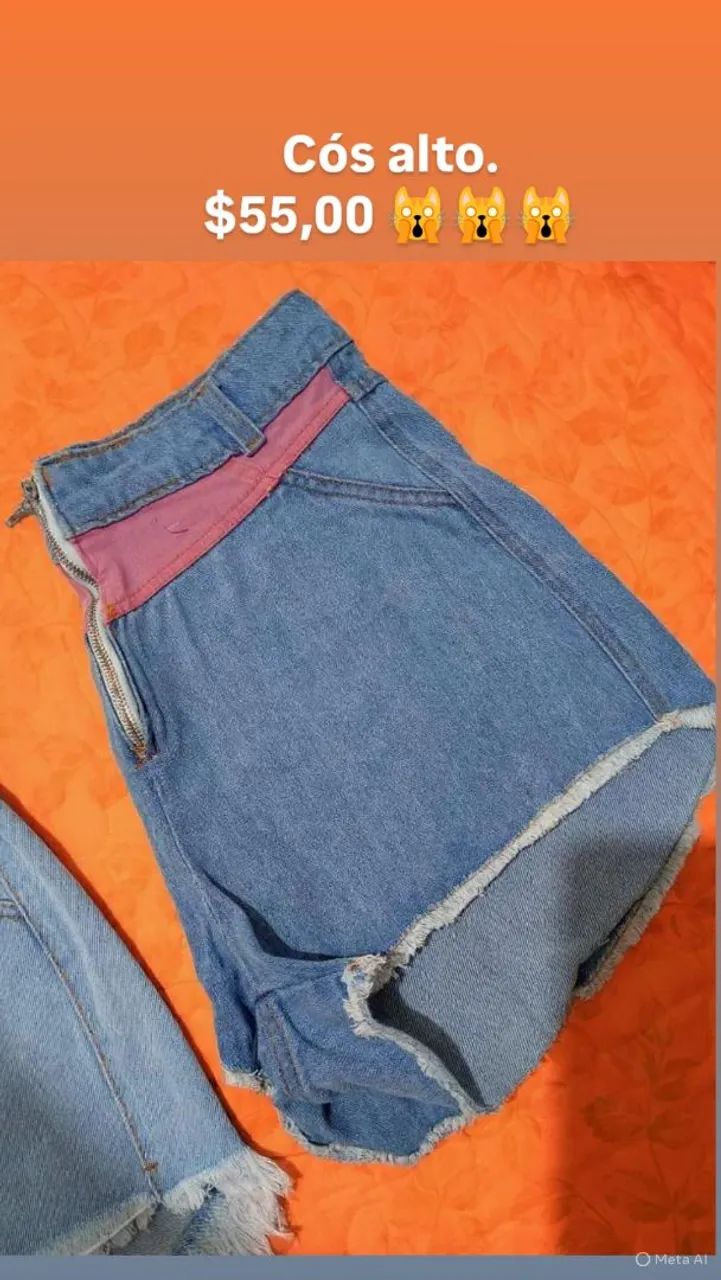 Short jeans na promoção 