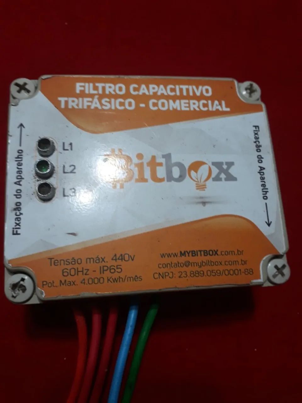 filtro capacitivo trifásico - comercial BITBOX