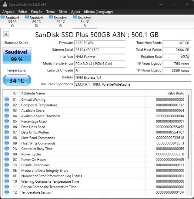 SSD NVME SanDisk Plus 500gb - Foto 2