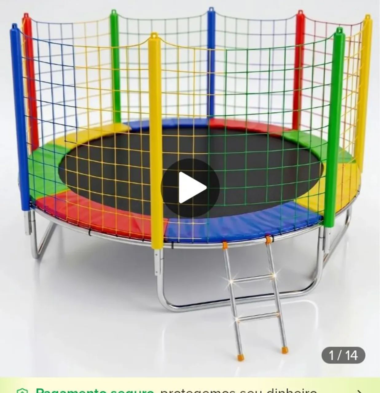 Cama elástica pula pula 2 metros 