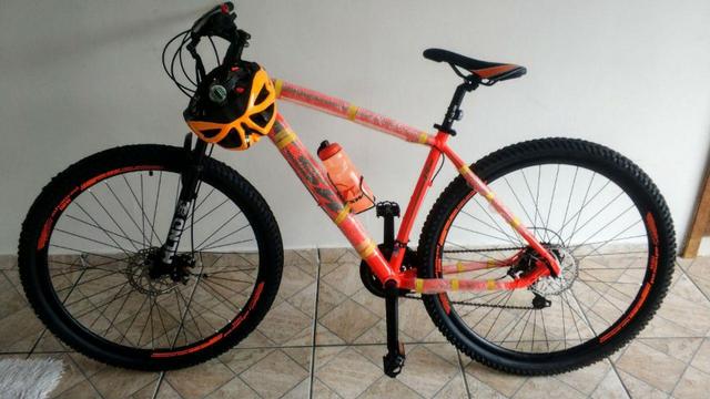 Novo! Bicicleta Aro 29 - 21v - Câmbios Shimano - Freio a Disco Mecânico com Suspensão - Foto 5