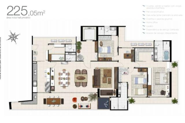 (JAM) TR36934 Apartamento a venda no Meireles oportunidade 225m² 4 Quartos 5 V