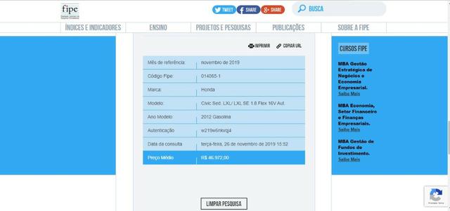 Honda Civic LXL 1.8 16V Ano 2012/2012 - Top! - Foto 9