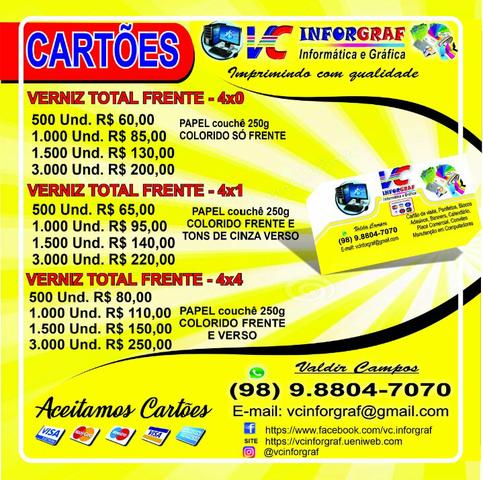 Gráfica cartão de visita - Foto 3