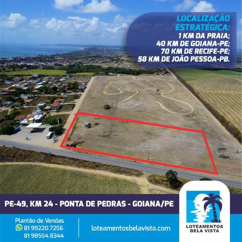 Lotes comerciais às Margens da PE-49 - Praia de Ponta de Pedras - Goiana/PE - Foto 3