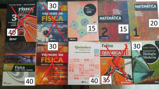 Livros ensino médio/vestibulares