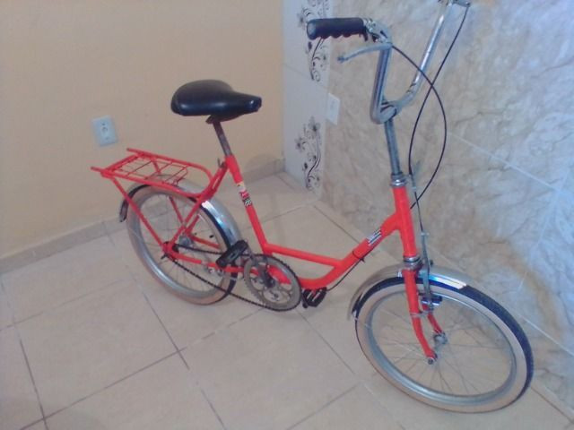 Bicicleta antiga monareta ole 70 laranja