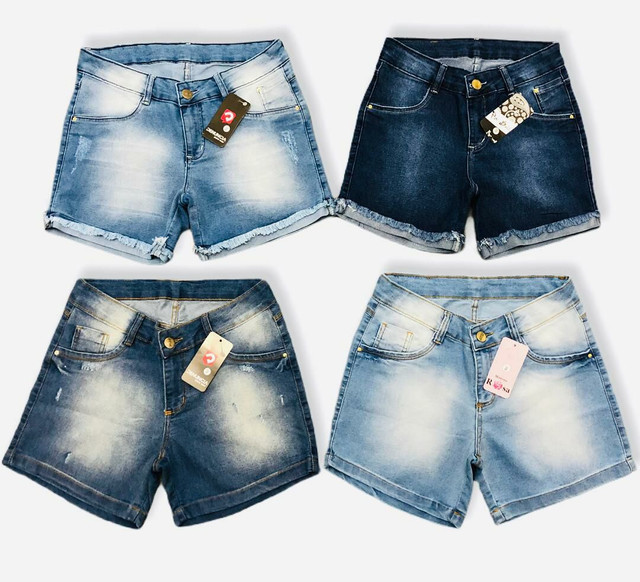 shorts jeans por atacado