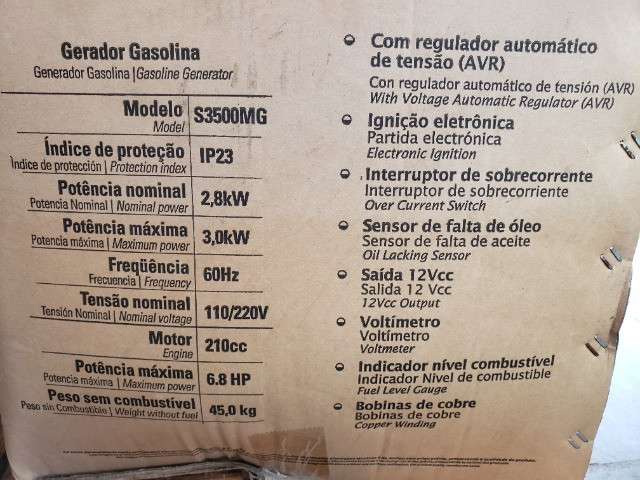 Gerador Monofásico Gasolina - Foto 2