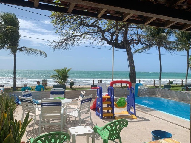 Aluguel Casa Condomínio Fechado Tamandaré/Praia Carneiros Beira-Mar c/ 4 Suítes e Mezanino