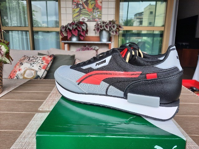 Tenis Puma Future Rider Twofold Sd Cor Cinza Vermelhas Tamanho Br 42 Semi Novo Roupas E Calcados Recreio Dos Bandeirantes Rio De Janeiro Olx