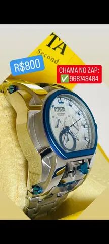Relógio INVICTA RESERVE MAGNUM PRATA C/ DATALHES AZUIS - Foto 6
