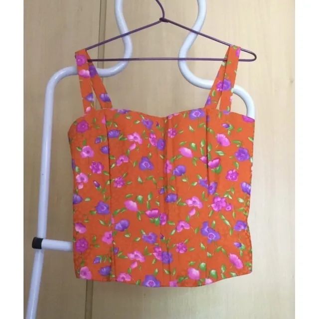 Blusa corselete estampado 