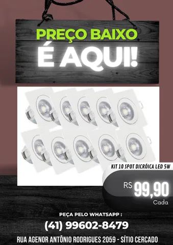 Kit 10 Spots LED 5w
