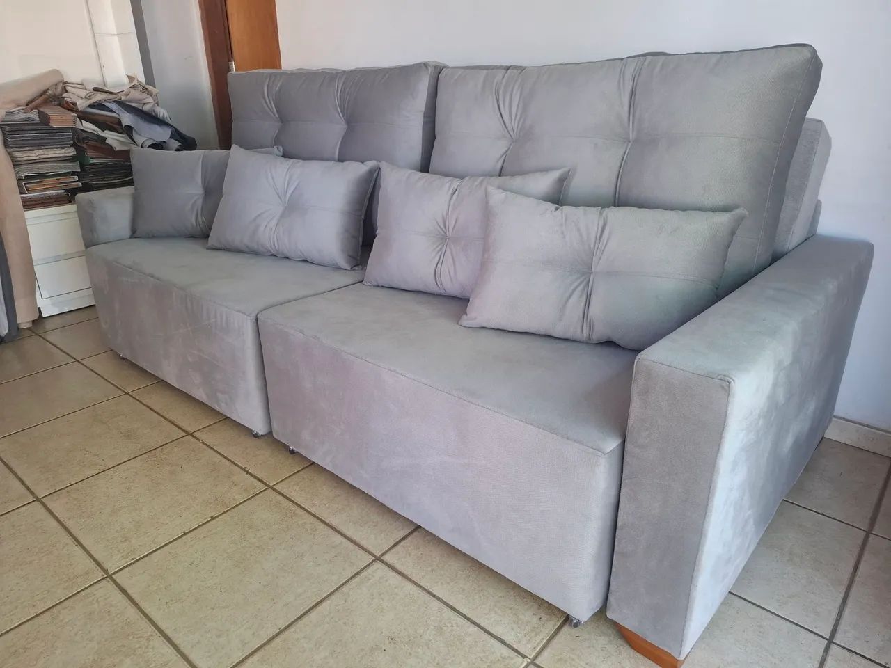 Sofá Cama  2.40 mts novo  - Foto 5