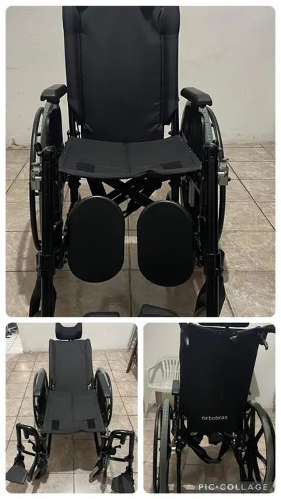 Cadeira de Rodas Reclinável de Alumínio  - Foto 6