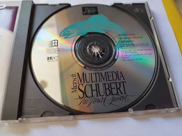 Raridade - Cdrom Microsoft Multimedia Schubert The Trout Quintet PC CD-ROM Alan Rich 1993 - Foto 3