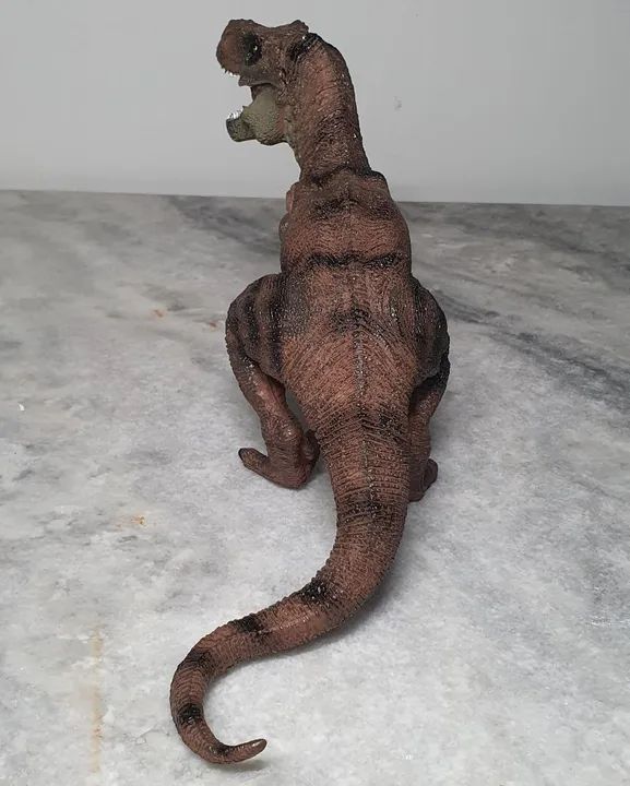 Dinossauro Tiranossauro Rex marrom novo - Foto 3