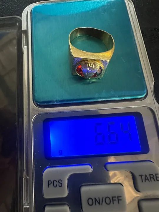   Anel de ouro 18k nova garantia eterna certificado loja física - Foto 4