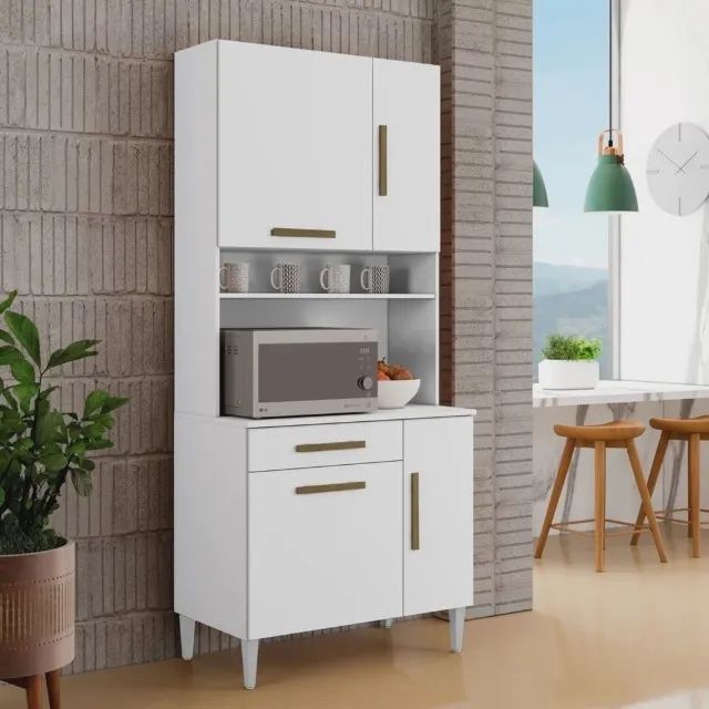 Armário De Cozinha. Armário Kit 4 Portas. Produto Novo Direto De Fábrica. Entregamos.