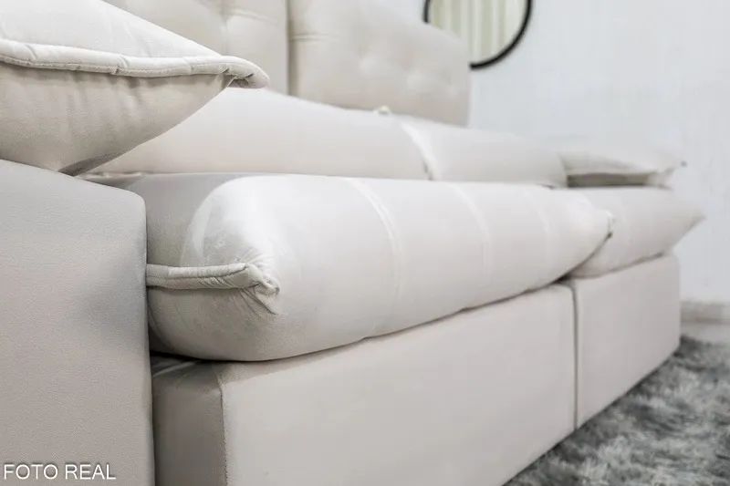 Sofá Retrátil Reclinável 2.50m London Molas Ensacadas rf432 - Foto 4