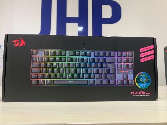 Teclado Magnético Gamer Kumara Pro RGB Preto ABNT2 - Novo Lacrado - Loja Física