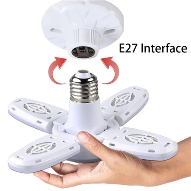 Lâmpada luz de folhas Dobrável 28w -  E27 - Foto 5