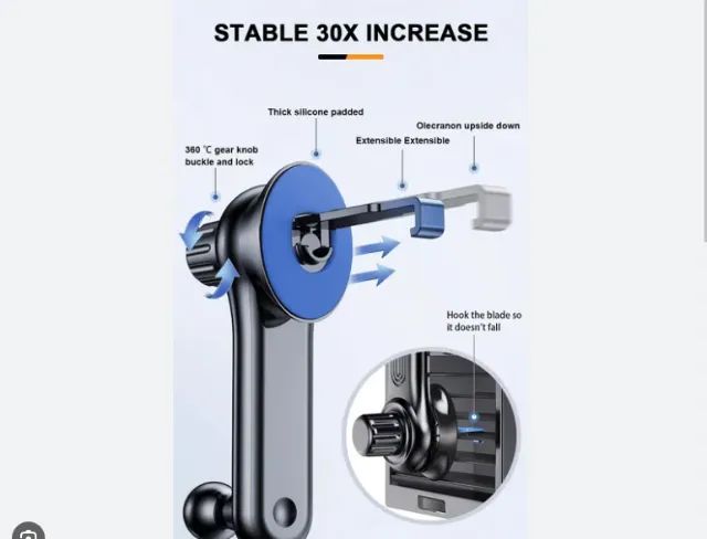 Suporte Celular Phone Holder com rotação de 360 graus O Melhor Suporte - Foto 4