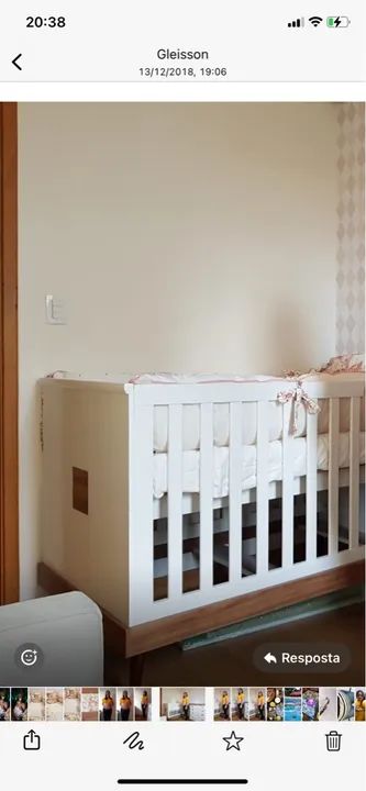 Berço de bebê branco Divicar 3 em 1 - Foto 2