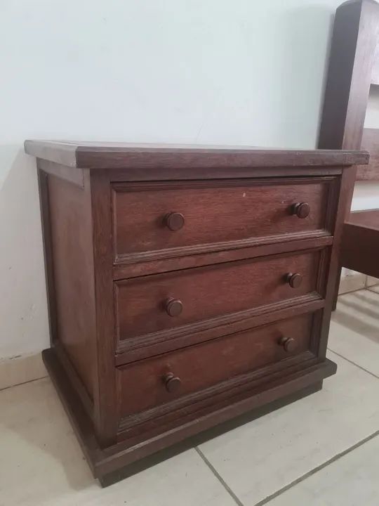 CAMA CASAL E CRIADOS MADEIRA SURUPIRA (50 anos) - Foto 4