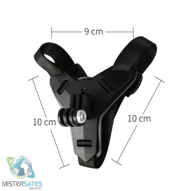 Suporte Go Pro Queixo Cinta Capacete Universal Gopro Sjcam - COD 788 - Foto 3